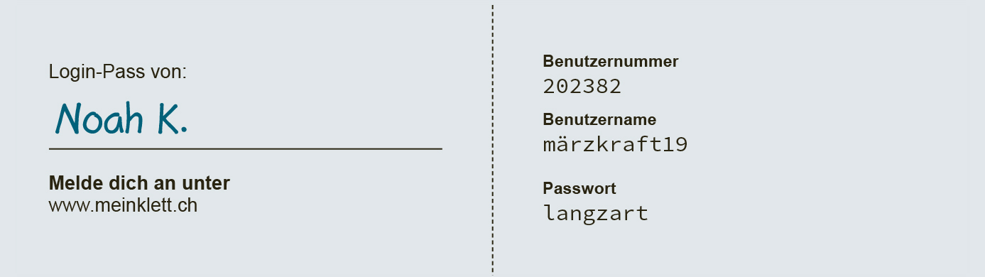Login pass rundgang 3 2019 klett und balmer