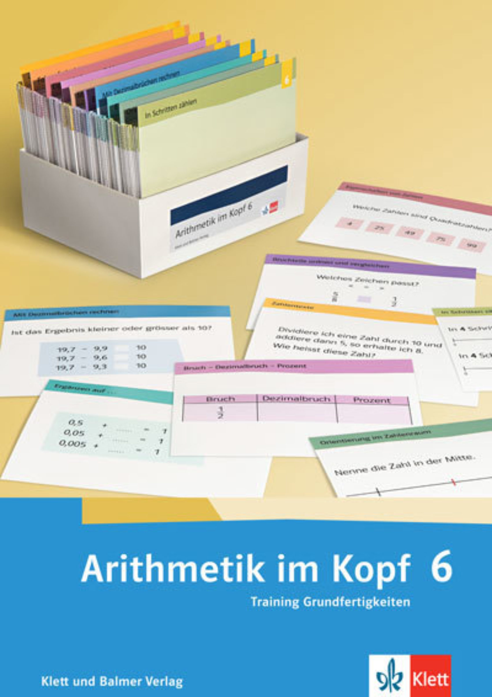 Arithmetik im Kopf 6 Karteikarten 978 3 264 83813 8 klett und balmer